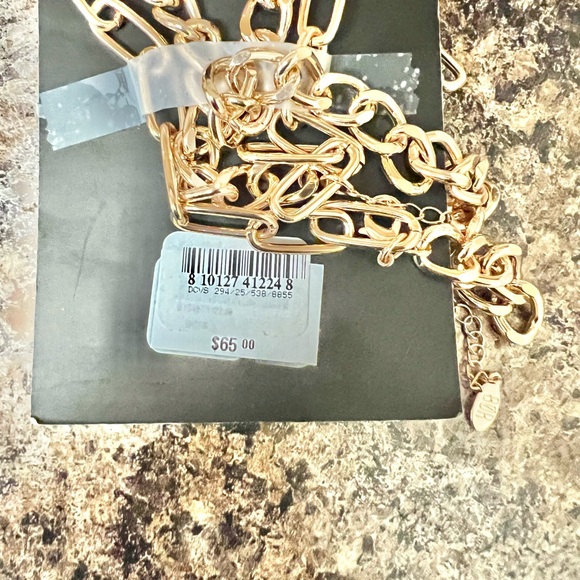 NWT AQUA Imitation Pearl & Stirrup Link Chain - Exclusive - Picture 7 of 7